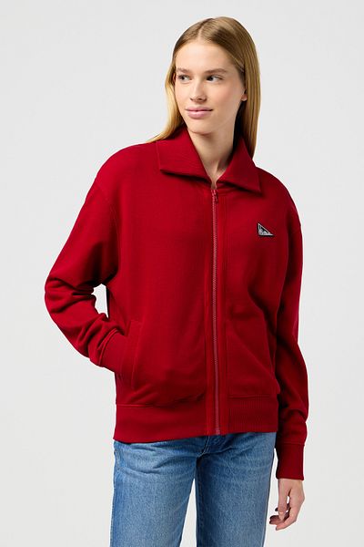 WRANGLER Červená mikina na zip
