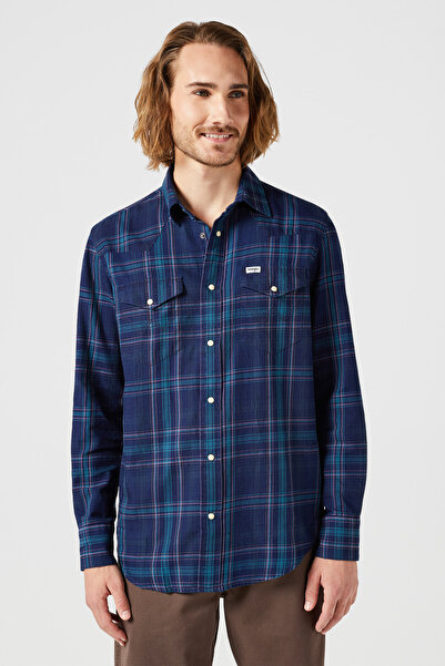 WRANGLER Чорна сорочка вестерн LS Iris Design