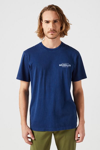 WRANGLER Marineblaues Grafik-T-Shirt