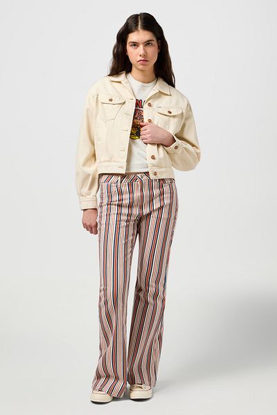 WRANGLER Bílá westernová bunda