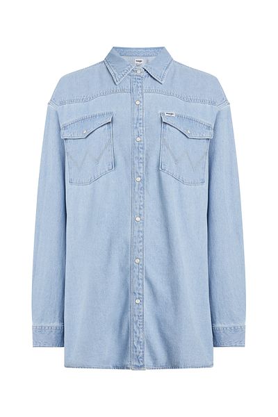 WRANGLER JUMBO-HEMD – LEICHTER VINTAGE-INDIGO