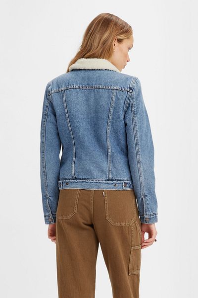 Levi's Modré Jeans Péřová Bunda Pro ženy A Dívky
