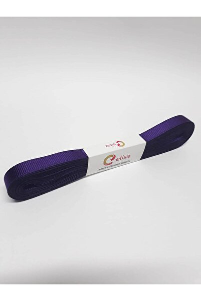 Koyu Mor Renk Grogren Kurdele 1 Cm - 10 M