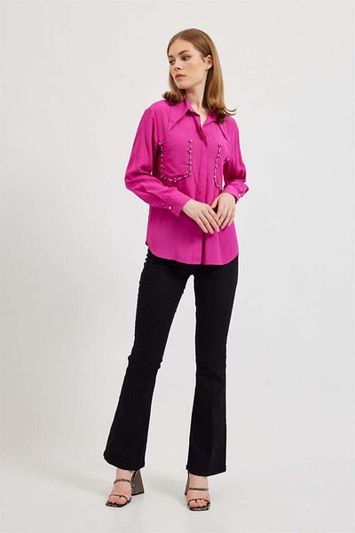 Setre Orchid Pocket Beaded Detailed Shirt