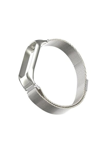 Techmaster Xiaomi Mi Band 5 Mi Band 6 Uyumlu Metal Hasır Kordon Kayış