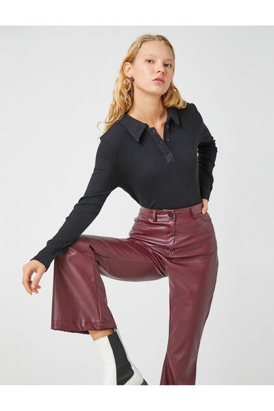 Koton Schwarzes Damen-T-Shirt 3WAL10080IK