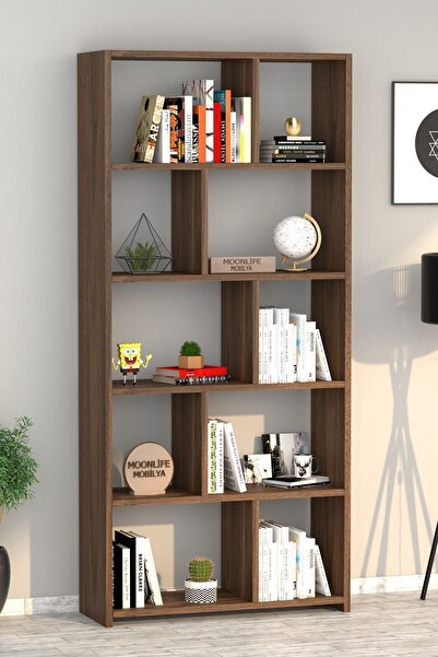 Moonlife London Kitaplık Ceviz