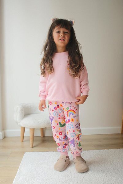 2kids2mom 100% Cotton Top and Bottom Set for Girls