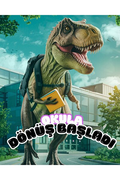 Motzi Dino Anaokulu Tek Gözlü Kore Sırt Çantası - MTZ010029