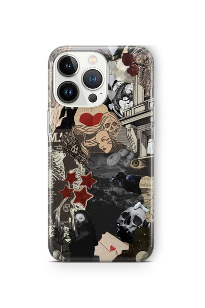 Space Star iPhone 14 Pro Max Uyumlu P.S I Love You Tasarım Baskılı Şeffaf Kılıf