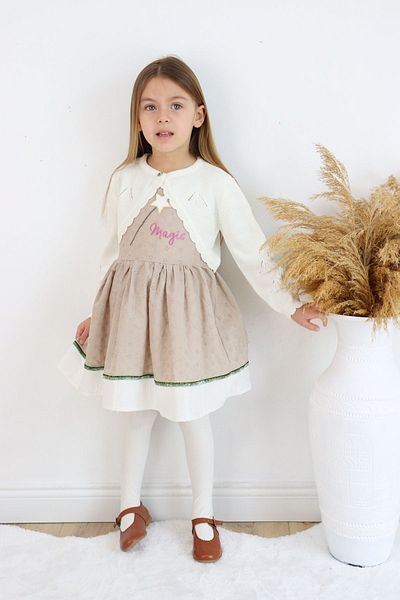 Sevimli Rochie de fetiță cu bolero