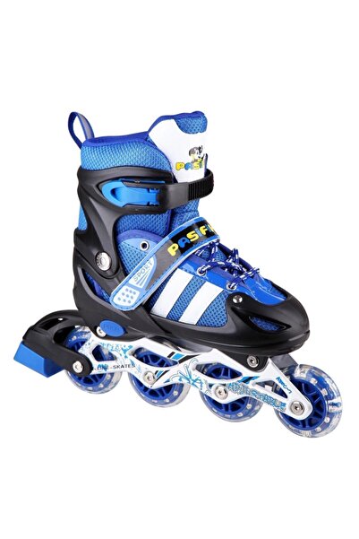 Pasifik Toys Mavi Işıklı Ayarlanabilir 4 Tekerli Alıştırma Çocuk Pateni