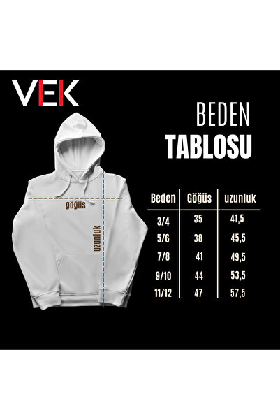 Uniquetex Παιδικό σχέδιο Gokturk Letters - Φούτερ Vek Hoodie