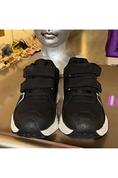 Oddo Siyah unisex çocuk spor ayakkabı