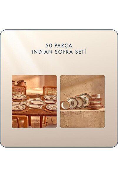 Bella Maison Indian Porselen 50 Parça Sofra Seti