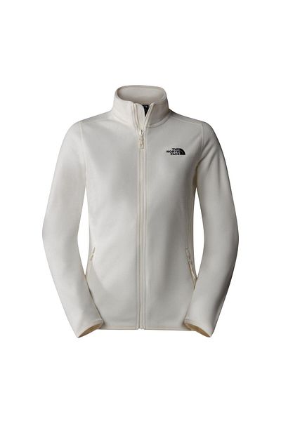 THE NORTH FACE Glacier Fz W 100 - Women's Fleece White-L, Full Zip Nf0A855O4Hp1