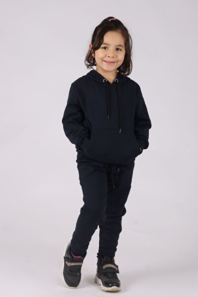 BUSEYİZ Buseyiz hooded kangaroo pockets unisex bottom-top tracksuit set