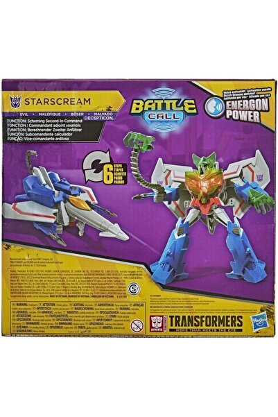 transformers Bumblebee Cyberverse Maceraları Battle Call Figür E8227 E8377 Starscream