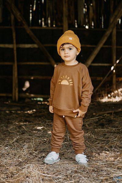Luna Kids Collection Embroidered Baby&Kids Sweatshirt - Sweatpants Set