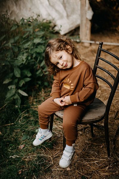 Luna Kids Collection Embroidered Baby&Kids Sweatshirt - Sweatpants Set