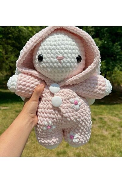 bengovil dekoratif Amigurumi oyuncak örgü tavşan