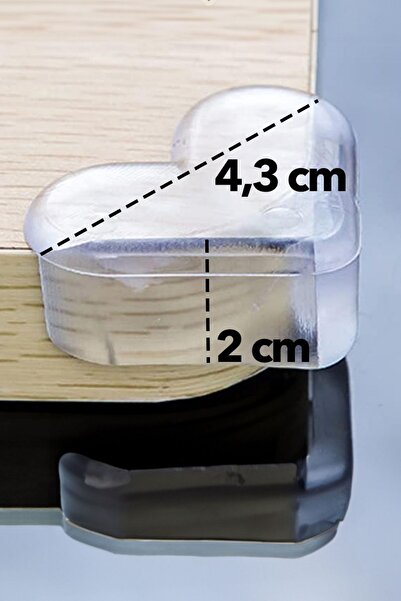 LOVEX Bebek Odası Mobilya Köşe Kenar Koruma Bariyeri Silikon Komodin Sehpa Dolap Kenarları Köşe Koruması