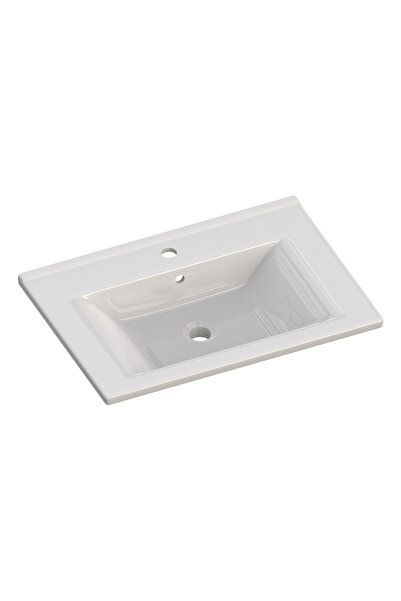 ROOMART Atria 65 Cm Konsollu Lavabo Banyo Dolabı Lavabosu Beyaz