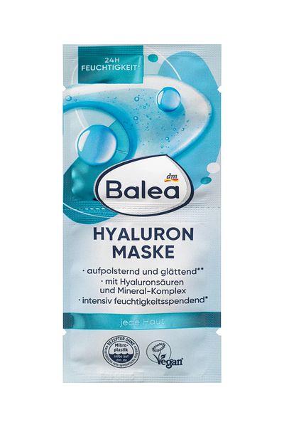 BALEA Hyaluron Face Mask 16 ml 2 Pieces (2X8 ml)