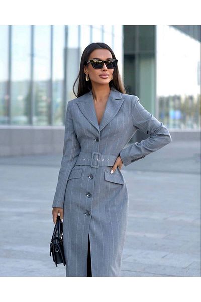 Pulli Collection Rochie cu centură din poliviscon