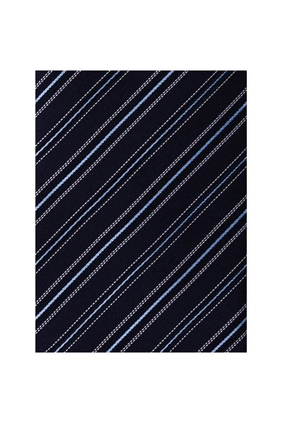 1001 Kravat Navy Blue Necktie with Blue Stripes - 8 cm Wide