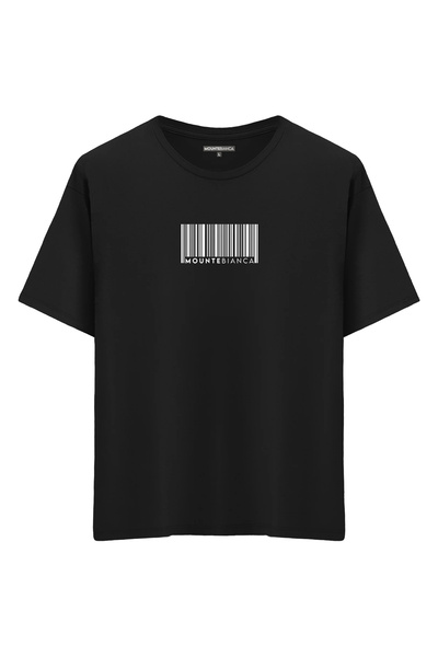Mounte Bianca Unisex barkod - Oversize kroj T-shirt