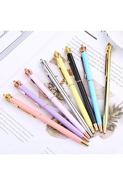 Şeker Ofisi King's Crown Ballpoint Metallic Color Pen