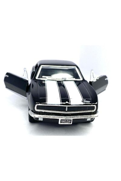 Kinsmart 1967 شيفروليه كامارو Z/28 (مخطط) - سحب قطرة 5 بوصة. سيارة موديل مرخصة، لعبة سيارة 1:37