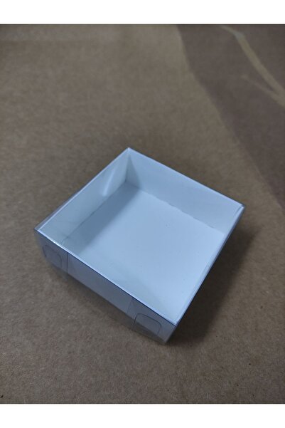 Skybox 9x9x3 Beyaz Karton Kutu Asetat Kapaklı 50 Adet