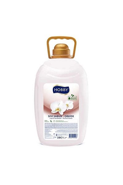 Hobby 3-piece White Orchid Flower - with Liquid Soap and Glycerin