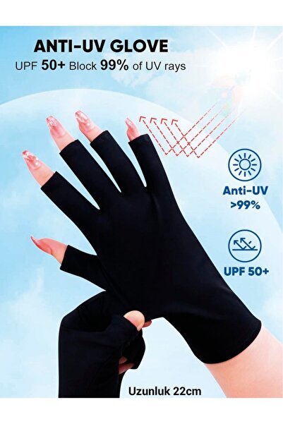 SEVRU Uv Koruyucu Eldiven,yeni Anti Uv El Koruyucu Kalıcı Oje Eldiveni