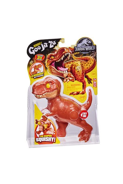 Akedo Jurassic World Chomp Attack Stretch T. Rex | Stretchable, Realistic Action, Age 4+