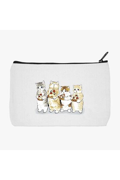 daystore Sweet Cats | 4’lü Set - Kalemlik, Makyaj Çantası