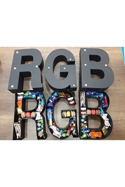 LADİJİTAL BASKI ÇÖZÜMLERİ A'dan Z'ye Harf Kutu Içerisinde Çikolatalar & Macar...