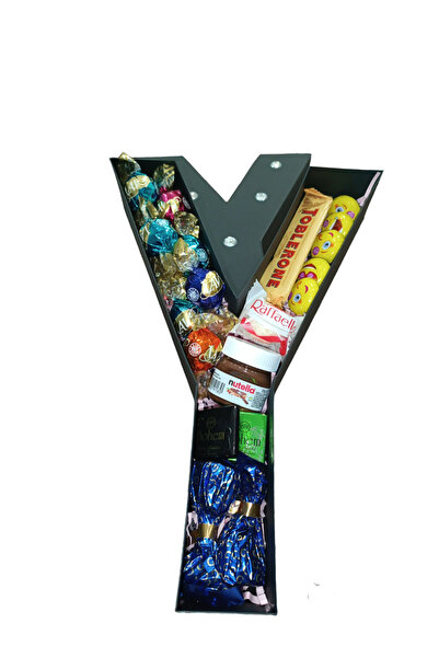 LADİJİTAL BASKI ÇÖZÜMLERİ Süpriz Hediye A'dan Z'ye Harf Kutuda Çikolatalar 33 Cm