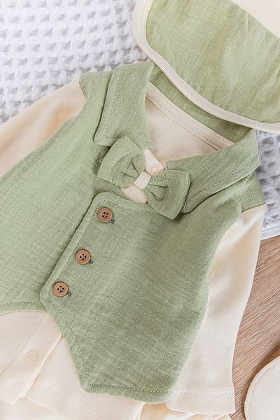 Babymod 5 Piece Baby Boy Hospital Exit Bow Tie Set with Vest