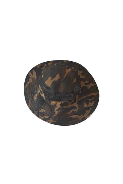 SEVEROZ Safari Camouflage Hat - Fishing Slayer Camping Hat, Mesh Trilby and Cowboy Hat - Military Material
