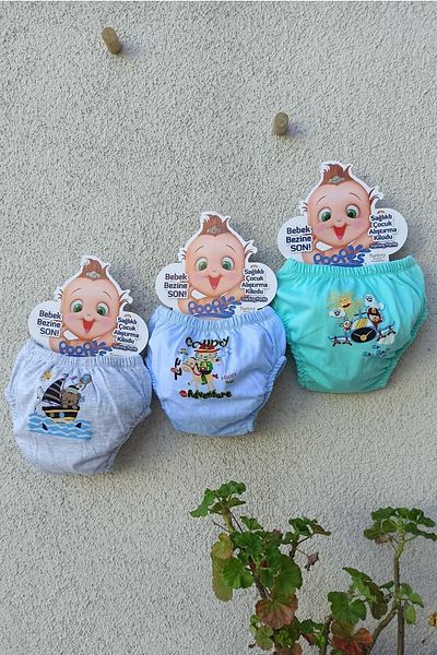 bejamonti chocolate baby kids Large Size Patterned 3-Piece Training Pants - 1-2-3 Years