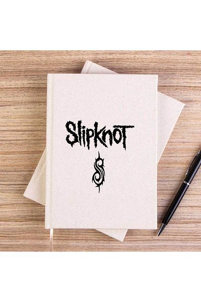 Z zepplin دفتر ملاحظات قماشي غير مبطن بشعار Slipknot