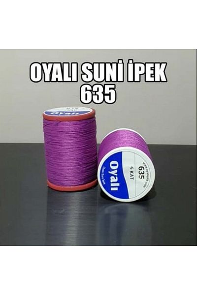 OYALI ΤΕΧΝΗΤΟ ΜΕΤΑΞΩΤΟ ΝΟ:635 - Κλωστή κεντήματος με κέντημα 4 στρώσεων