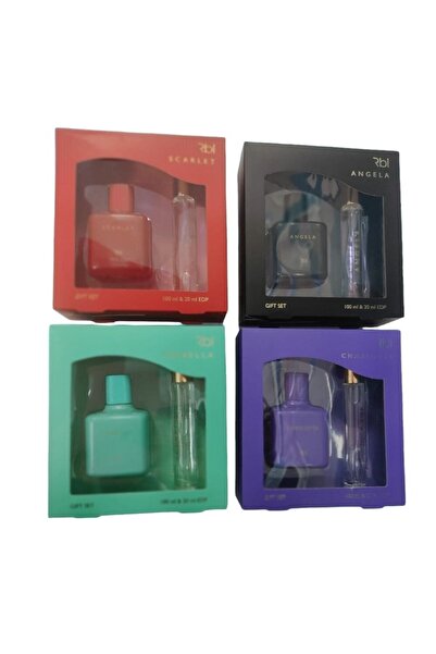 Rebul Kadın Parfüm Setleri 4 Lü Set (ISABEL CHARLOTE SCARLET ANGELO)