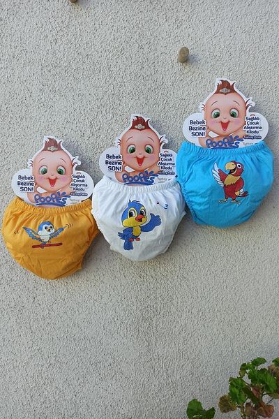 bejamonti chocolate baby kids Set of 3 Patterned Training Pants