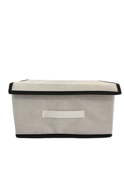 TURİNHOME Box Storage, Multi-Purpose Box, Fabric Box, Organizer with Lid Organizer Box Basket