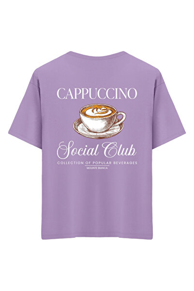 Mounte Bianca Unisex kapućino - Oversize kroj T-shirt