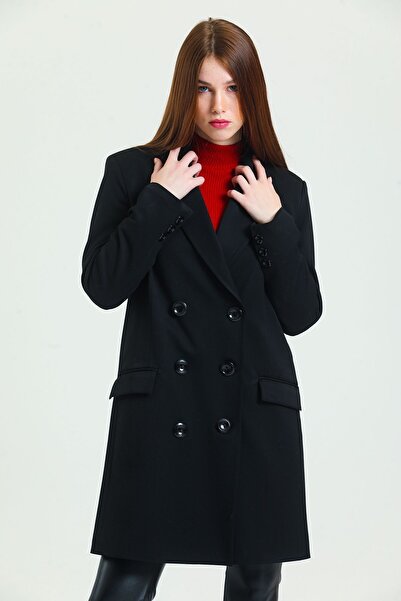 Sense Astarlı Trençkot | Trn33166 Siyah